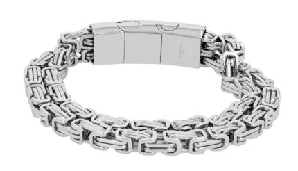 Akzent Königskettenarmband mit Magnetverschluss, zweireihig, 316L Edelstahl, ...