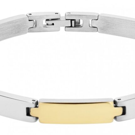 Akzent Armband "Aloysius" aus Edelstahl, bicolor, 21 cm