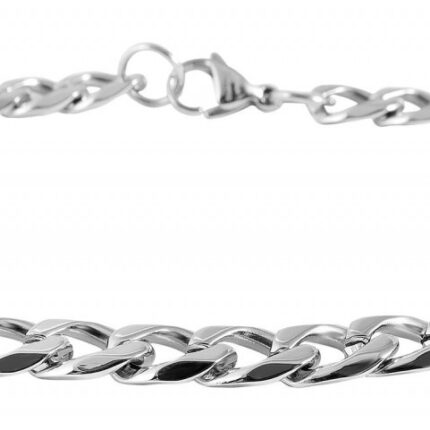 Edelstahl Panzerkettenarmband