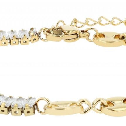 Akzent Schmuckarmband "Seren" aus Edelstahl, Similibesatz, ionenplattiert