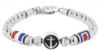 Akzent Kugelarmband mit maritimen Details, Edelstahl