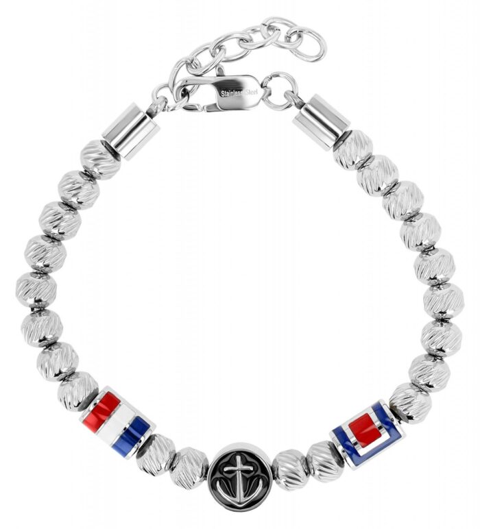 Akzent Kugelarmband mit maritimen Details, Edelstahl - Image 3
