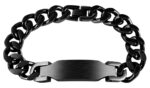 Edelstahl Armband mit Gravurplatte, - Image 5