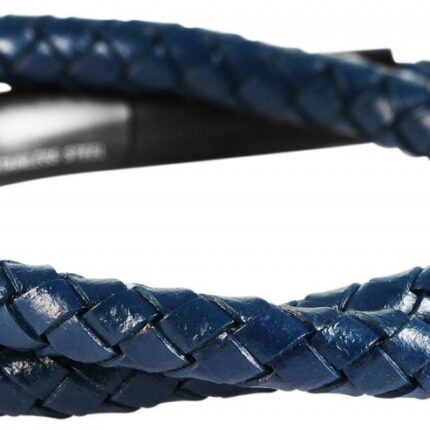 Akzent Wickelarmband, Echtleder, geflochten