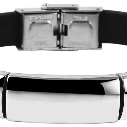 Akzent Echtlederarmband mit Edelstahlgravurplatte