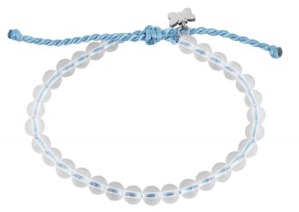 Akzent Schmuckarmband aus Glasperlen und Edelstahlelement Schmetterling