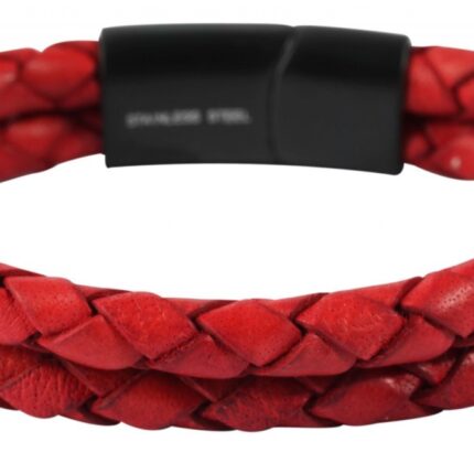 Akzent Echtlederarmband, geflochten