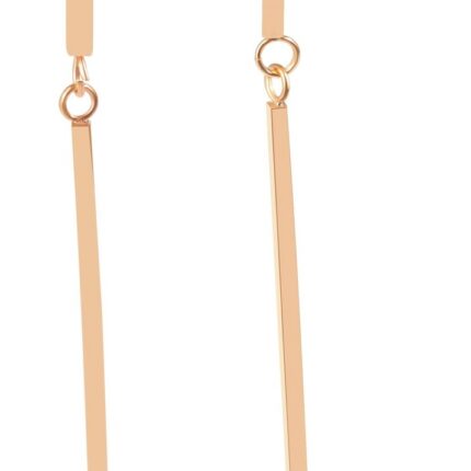 Akzent Edelstahl Ohrstecker mit Stein, Lang, Länge: 5,6 cm / Breite: 0,1 cm /...
