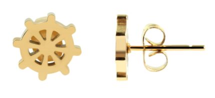 Akzent Edelstahl Ohrstecker, maritim