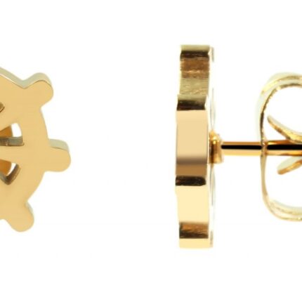 Akzent Edelstahl Ohrstecker, maritim