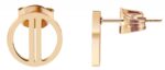 Akzent Edelstahl Ohrstecker, Rund, geteilter Kreis - Image 4