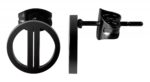 Akzent Edelstahl Ohrstecker, Rund, geteilter Kreis - Image 7