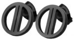 Akzent Edelstahl Ohrstecker, Rund, geteilter Kreis - Image 8