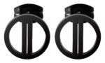 Akzent Edelstahl Ohrstecker, Rund, geteilter Kreis - Image 9