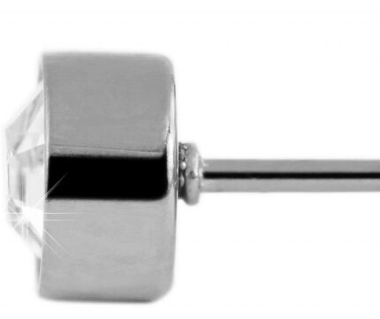 Akzent Edelstahl Ohrstecker, Zirkonia Stein