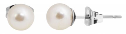 Akzent Titan Ohrstecker mit Süßwasserzucht-Perle