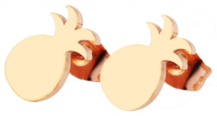 Akzent Edelstahl Ohrstecker mit Ananas Motiv