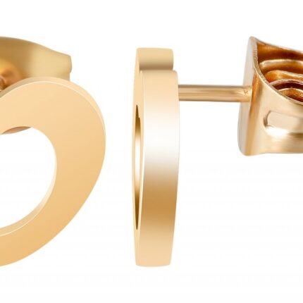 Akzent Edelstahl Ohrstecker mit Herz Motiv
