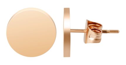 Akzent Edelstahl Ohrstecker, rund