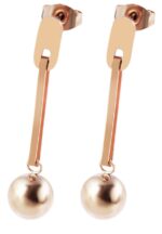 Akzent Stab-Ohrstecker mit Kugeln, Edelstahl - Image 4