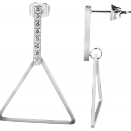Akzent Edelstahl Ohrringe silberfarbig, Breite: 20 mm / Länge: 30 mm / Stärke...