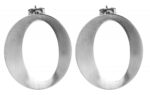 Akzent Edelstahl Ohrstecker, Oval - Image 3