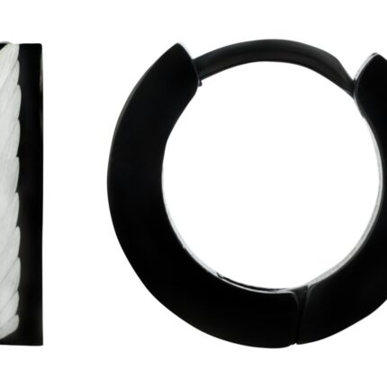 Akzent Unisex-Creolen, Edelstahl, ionenplattiert, bicolor