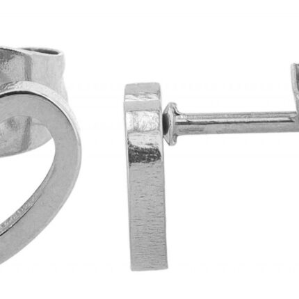 Akzent Herz-Ohrstecker "Erida", Edelstahl, 7 x 7 mm