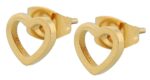 Akzent Herz-Ohrstecker "Erida", Edelstahl, 7 x 7 mm - Image 5