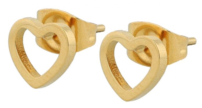 Akzent Herz-Ohrstecker "Erida", Edelstahl, 7 x 7 mm - Image 5