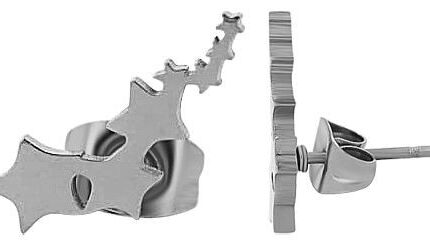 Akzent Ohrstecker "Bay", Sternenreihe, Edelstahl
