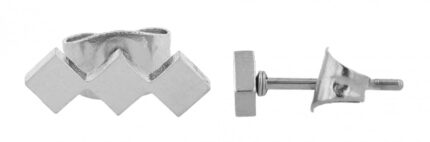 Akzent Ohrstecker "Griffin" aus Edelstahl, silber- oder goldfarben