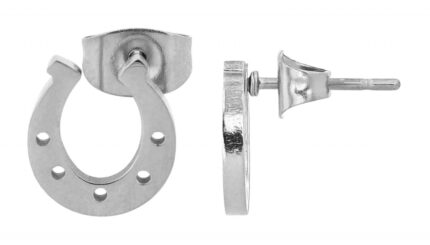 Akzent Ohrstecker "Feli", Hufeisen, Edelstahl, silber- oder goldfarben