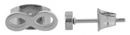 Akzent Infinity-Ohrstecker "Cyra", Edelstahl, 3 x 9 mm