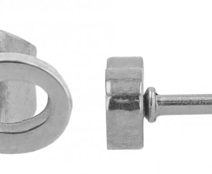 Akzent Infinity-Ohrstecker "Cyra", Edelstahl, 3 x 9 mm