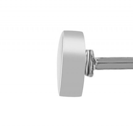 Akzent Ohrstecker "Dune" aus Edelstahl, rund, Ø 4 mm