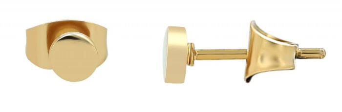 Akzent Ohrstecker "Dune" aus Edelstahl, rund, Ø 4 mm - Image 4