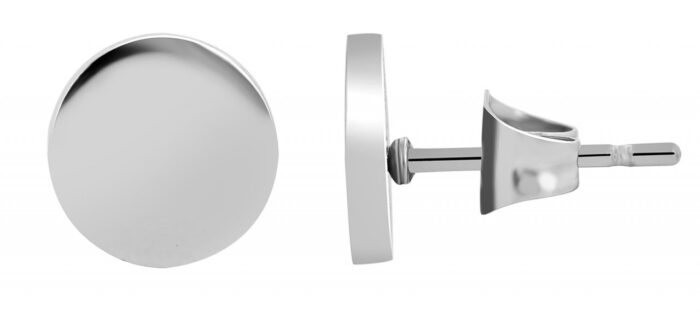 Akzent Ohrstecker "Xan", Edelstahl, rund, Ø 10 mm - Image 1