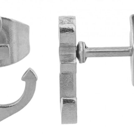 Akzent Anker-Ohrstecker "Niall", Edelstahl, 10 x 8 mm
