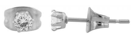 Akzent Ohrstecker "Joss" aus Edelstahl, Zirkoniabesatz, Ø 3 mm, silber- oder ...