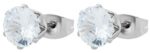 Akzent Ohrstecker "Grey" aus Edelstahl, Zirkoniabesatz Ø 9 mm - Image 2