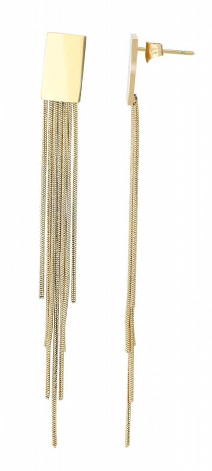 Akzent Ohrstecker "Lane" mit Anhänger, Edelstahl, silber- oder goldfarben