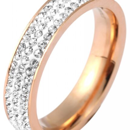Akzent Damen-Ring aus Edelstahl