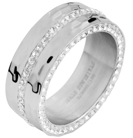 Akzent Damen-Ring aus Edelstahl