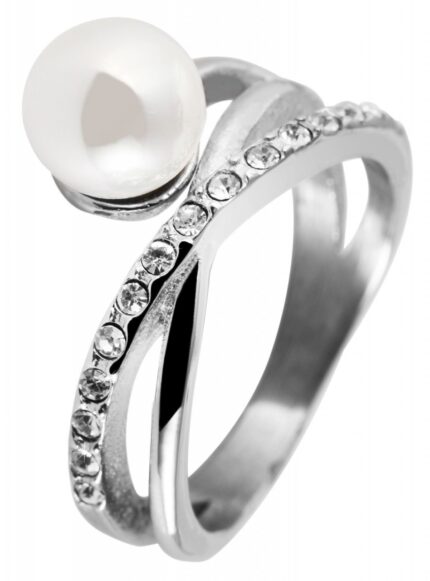 Akzent Damen-Ring aus Edelstahl