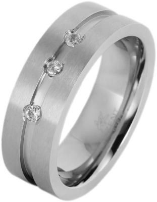 Akzent Damen-Ring aus Edelstahl