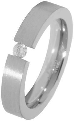 Akzent Damen-Ring aus Edelstahl