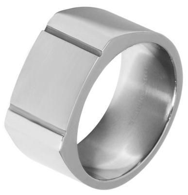 Akzent Herren-Ring aus Edelstahl