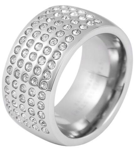 Akzent Damen-Ring aus Edelstahl
