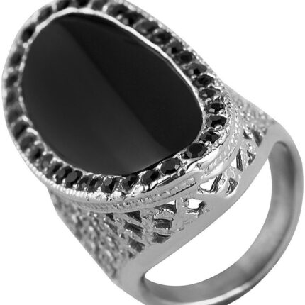 Akzent Damen-Ring aus Edelstahl